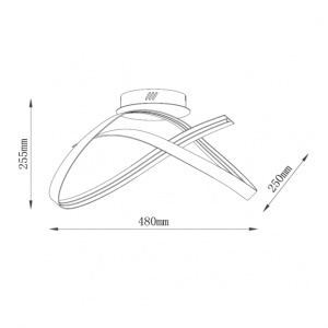 SOLEA 18 LUSTER 26W 3000K CRNA - Img 2