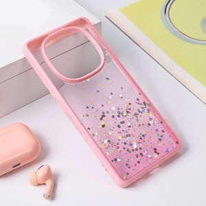 Torbica Frame Glitter za Xiaomi Redmi Note 14 Pro Plus roze - Img 1