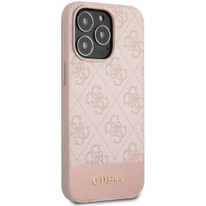 Torbica Guess Hc PC/TPU 4G Pu Bottom Stripe za iPhone 15 Pro 6.1 roze (GUHCP15LG4GLPI) - Img 3