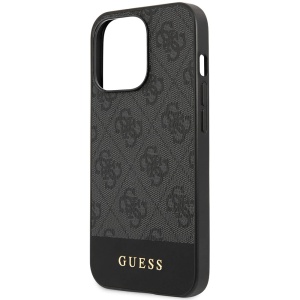 Torbica Guess Hc PC/TPU 4G Pu Bottom Stripe za iPhone 15 Pro 6.1 siva (GUHCP15LG4GLGR) - Img 4