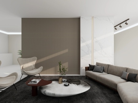 PANEL 3D CONCAVO GRANDE CLOUD TAUPE - Img 2