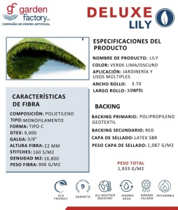 PASTO SINTETICO LILY GF