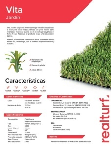 PASTO SINTETICO REAL TURF VITA