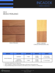 DECK IROKO PERUANO