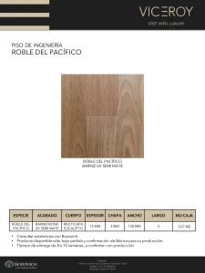 PISO DE INGENIERIA ROBLE FRANCES PACIFICO