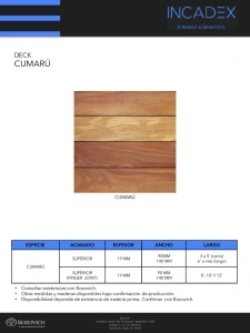 DECK CUMARU