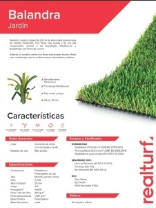 PASTO SINTETICO REAL TURF BALANDRA