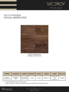 PISO DE INGENIERIA NOGAL AMERICANO