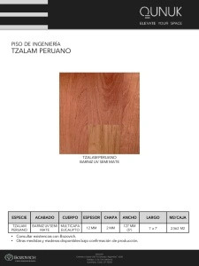 PISO DE INGENIERIA TZALAM PERUANO