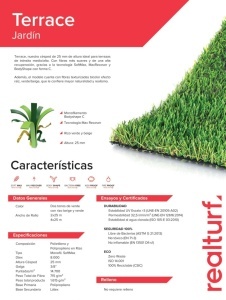 PASTO SINTETICO REAL TURF TERRACE