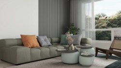 PANEL 3D ACUSTICO GRIS