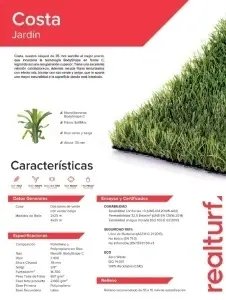 PASTO SINTETICO REAL TURF COSTA