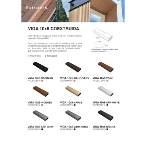 VIGA COEXTRUIDA EXTRUTECH 10 CM X 5 CM X 3 ML