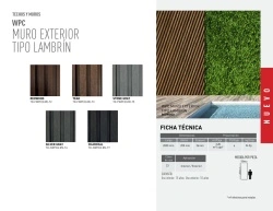 WPC MURO EXTERIOR TIPO LAMBRIN