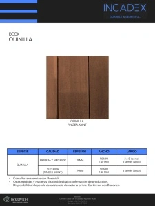 DECK QUINILLA