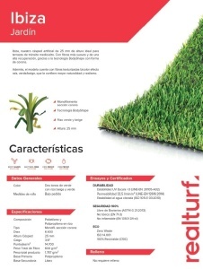 PASTO SINTETICO REAL TURF IBIZA