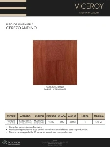 PISO DE INGENIERIA CEREZO ANDINO