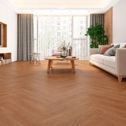 PISO SPC HERRINGBONE MOKA