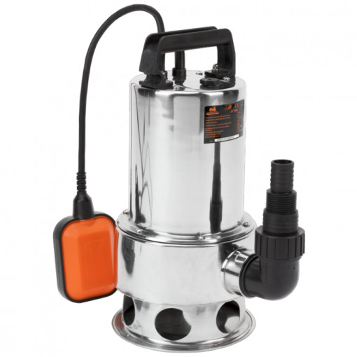 Pompa submersibila apa murdara Evotools, 1100 W, debit max 250 l/min, adancime max 8 m, Inox