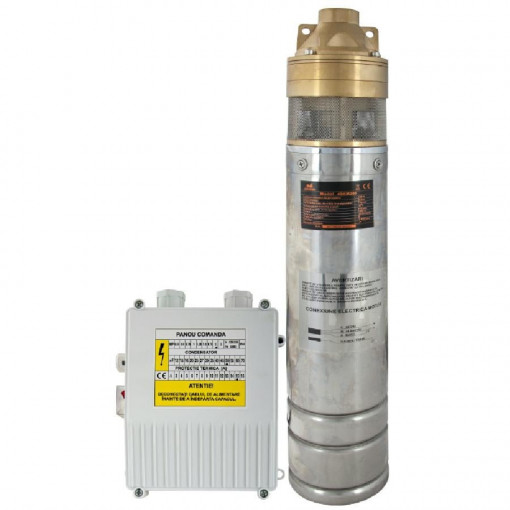 Pompa submersibila centrifugala Evotools, 1100 W, diametru pompa 4", racord refulare 1", cablu 10 m, Inox