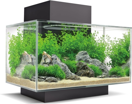 Set Acvariu Fluval Edge 23L, Sistem lumini LED, Negru