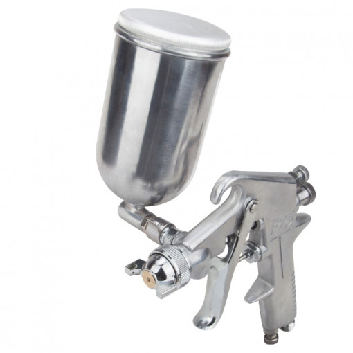 Pistol de vopsit cu aer comprimat Evotools, 400ml, Pmax 3.5 bar, duza 1.5 mm, racord aer 1/4"