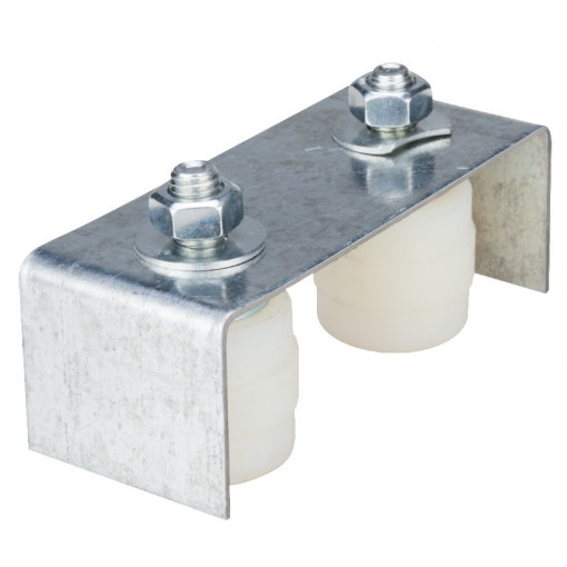 Ghidaj Reglabil Tip U pentru Porti Culisante ETS EvoTools, 2 role, Ø 42 mm