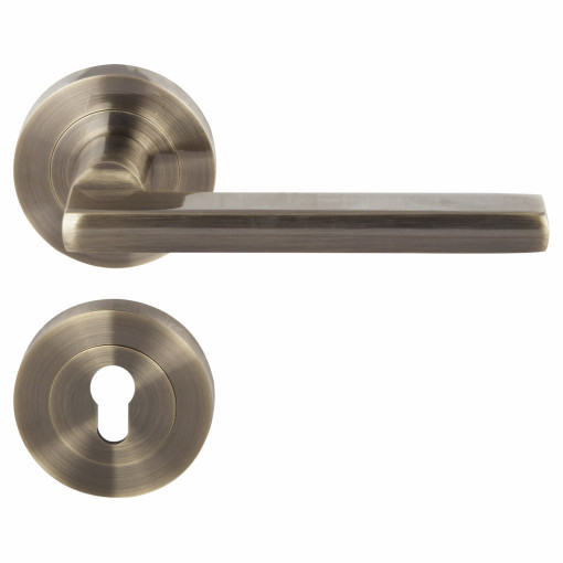 Maner Electra cu rozeta, Evotools, pentru cilindru, antic bronz
