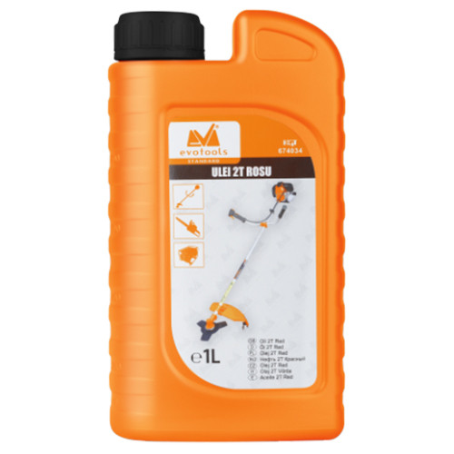 Ulei pentru motoare in 2 timpi Evotools,1 l,rosu