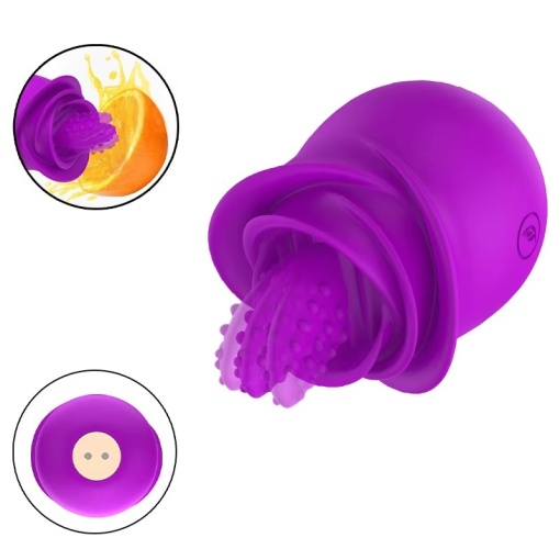 Vibrator cu Funcție de Lins, Stimulator pentru Punctul G, 10 Moduri de Vibrație, Mov
