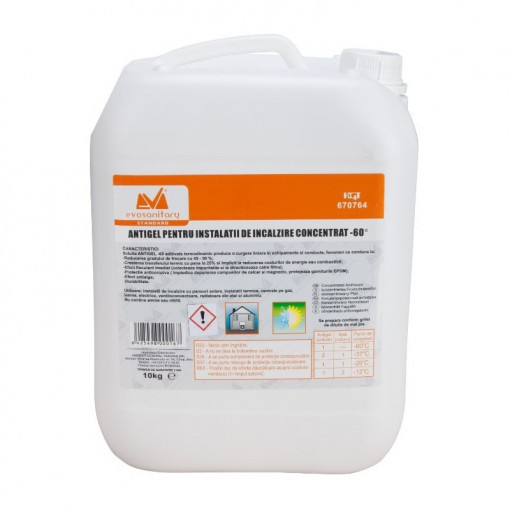 Antigel super concentrat pentru instalatii termice 60 C aditivat termodinamic 10 Kg