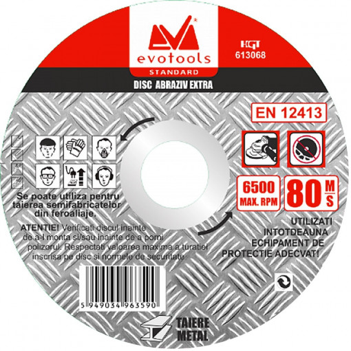 Disc abraziv ET(R), D: 180 mm, latime: 1.6 mm