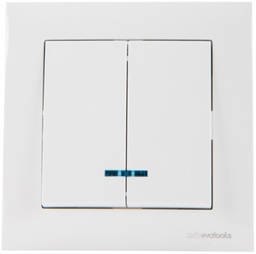 Interupator cu led dublu ST2002 Evotools