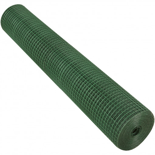 Plasa Sudata Zn Plastifiata EvoTools, Lungime 10, Latime 1.5 m, Grosime Sarma 1.2 mm, ochi 16x16mm