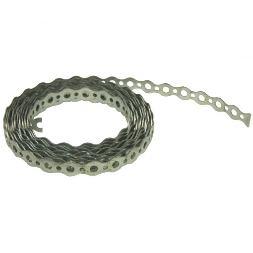 Banda Perforata din Otel Zn EvoTools, lungime 3 m, diametru gaura 7 mm