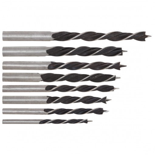 Burghiu Lemn EvoTools, 3, 4, 5, 6, 7, 8, 9, 10 mm, set 8 bucati