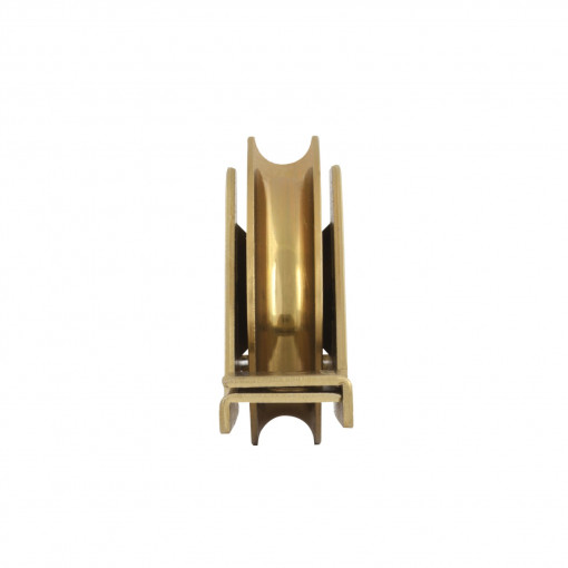 Roata Semi-ingropata tip R cu Suport si Rulment pentru Porti Culisante EvoTools, diametru 90 mm