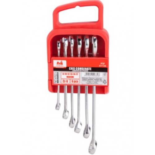 Set Chei Combinate EvoTools, 6 Bucati, Crom Vanadiu