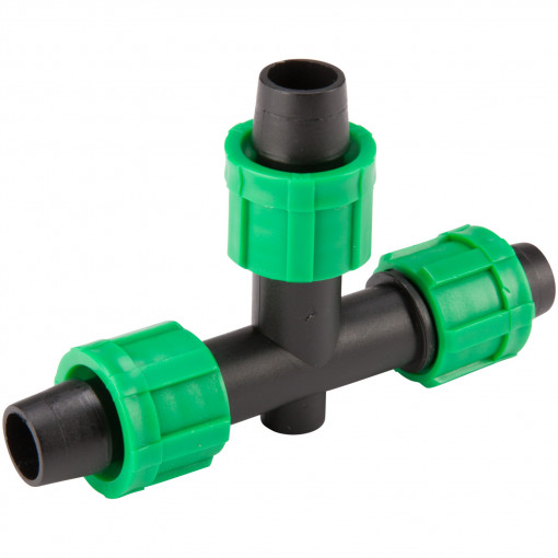 Conector Teu Banda Picurare 1001 EvoTools, Diametru 17 mm, set 50 bucati