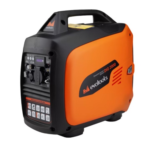 Generator Invertor Silentios EPTO DIG, 2000 W, 2.7 CP, benzina, 4 l capacitate rezervor, silentios, sistem pornire manuala, mod ECO