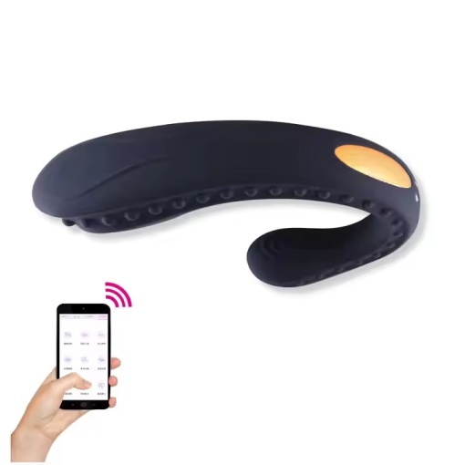 Vibrator pentru Femei, cu Control Wireless prin Aplicație. 10 Moduri de Vibratie, Rezistent la Apa, Negru