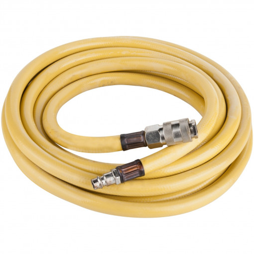 Furtun aer comprimat 1/4" Evotools, 5 m, max 20 bar, cuple rapide M/F