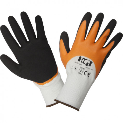 Manusi poliester Evotools, acoperire latex, Soft Touch, marimea 10
