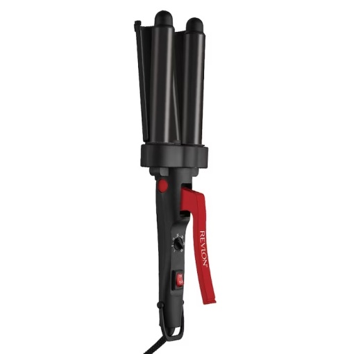 Ondulator REVLON Wave Master – Jumbo Waver RVIR3056UKE, 3 cilindri extra mari, 30 setari temperatura, invelis ceramic cu turmalina