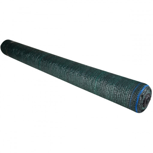 Plasa umbrire verde Evotools,lungime 10 m,latime 1.5 m,HDPE,protectie UV,grad umbrire 80%,densitate 80 g/mp