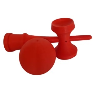 Kendama 3D print Beldeny, design simplu, 29cm, Rosu - Img 4
