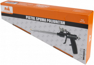 Pistol pentru spuma poliuretanica Evotools, metalic, vopsit - Img 2
