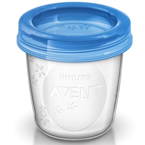 Recipient pentru depozitarea laptelui matern Philips Avent SCF619/05, 180 ml, 5 buc, de la nastere, fara BPA - Img 3