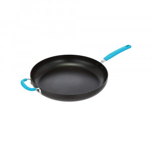 Tigaie Amazon Basics, 35.5cm, strat antiaderent, pentru toate suprafetele de incalzire, turcoaz - Img 1