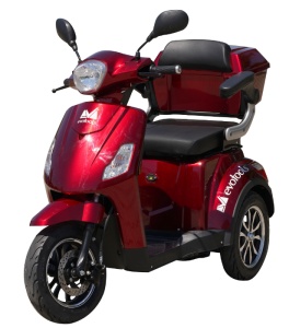 Triciclu Electric Persoane TRP800-1, 800W, autonomie 50 km, Rosu, Fara Permis - Img 2